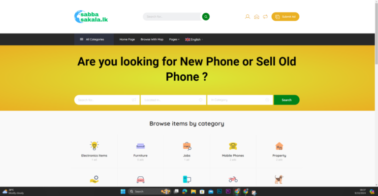 Sabbasakala.lk – Classified Website