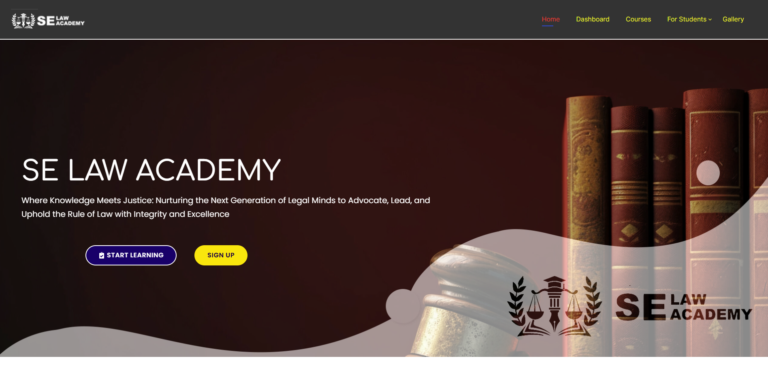 SE LAW ACADEMY – Learning Management System